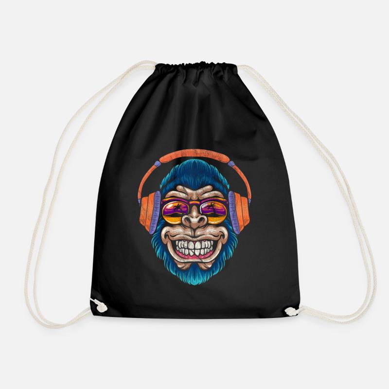 Singe DJ singe - Sac de sport léger - noir