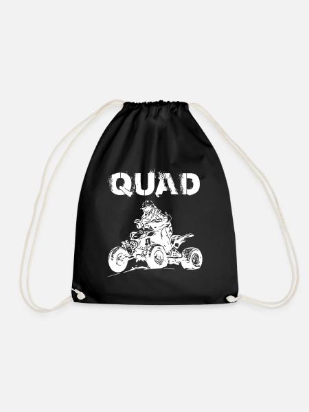 Quad Retro Vintage - Turnbeutel - Schwarz