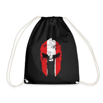 Sparte Autriche drapeau Patrie Helmet Spartan - Sac de sport léger - noir - Devant