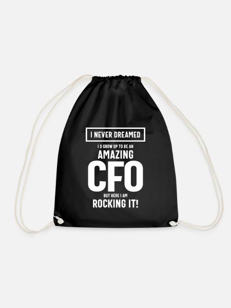 Erstaunliches CFO Job Title Geschenk - Turnbeutel - Schwarz