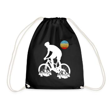 VTT Biker Retro Style Vintage Downhil - Sac de sport léger - noir - Devant