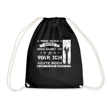 KFZ Mechaniker Mechatroniker Handwerker Werkstatt - Turnbeutel - Schwarz - Vorne