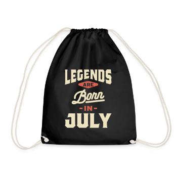 Les légendes sont nées en juillet - cadeau d'anniversaire de juillet - Sac de sport léger - noir - Devant