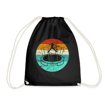 trampoline - Drawstring Bag - black - Front
