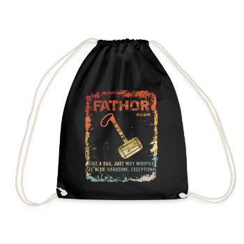 Cadeau de fête des pères FATHOR - Sac de sport léger - noir - Devant