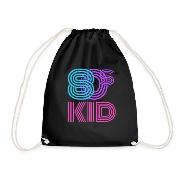 Retro né dans les années 80 Vintage Rad 80s Kid - Sac de sport léger - noir - Devant