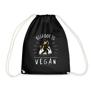 Cadeau Vegan Vegan Bigfoot Yeti - Sac de sport léger - noir - Devant