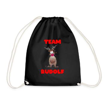 Equipe Rudolf - Noël - Noël - Sac de sport léger - noir - Devant