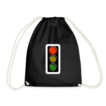 Feu de signalisation Corona rouge - Sac de sport léger - noir - Devant