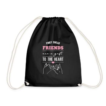 Pinky Swear ami ami BFF - Sac de sport léger - noir - Devant