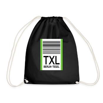 TXL Berlin-Tegel Aéroport de Never forget Bande à bagages - Sac de sport léger - noir - Devant