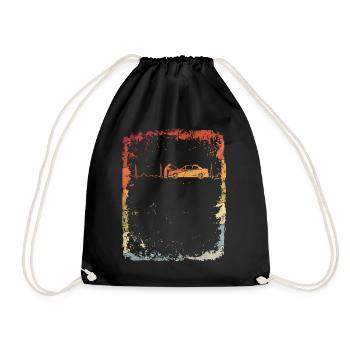 Car mechanic heartbeat gifts - Drawstring Bag - black - Front