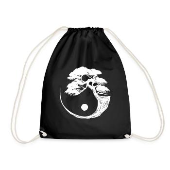 Bonsai Tree - Drawstring Bag - black - Front