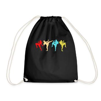 Thai Boxing Sport de combat MMA Kickboxer Muay Thai - Sac de sport léger - noir - Devant