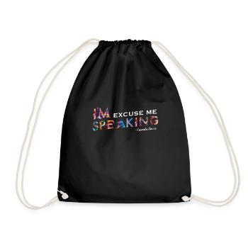 Je parle Kamala Harris - Sac de sport léger - noir - Devant