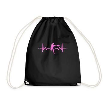 Tennis Heartbeat EKG pour femme - Sac de sport léger - noir - Devant
