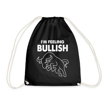 stock exchange - Drawstring Bag - black - Front