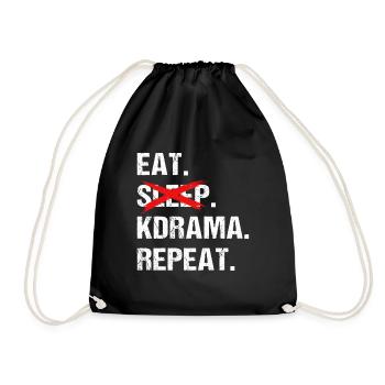 Kpop Kdrama - Sac de sport léger - noir - Devant