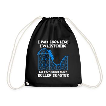 Roller coaster - Drawstring Bag - black - Front