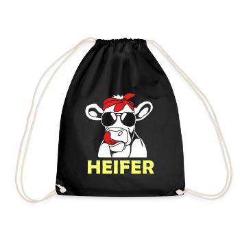 Vache - Sac de sport léger - noir - Devant