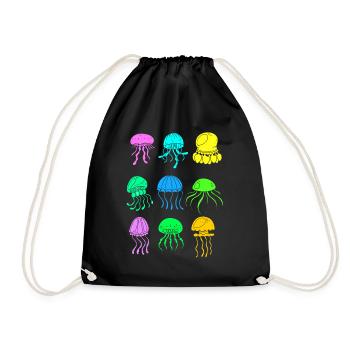 Jellyfish Species Jellyfish - Drawstring Bag - black - Front