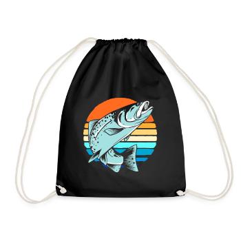 Pêche pêche - Sac de sport léger - noir - Devant