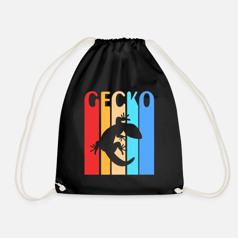 Gecko - Turnbeutel - Schwarz