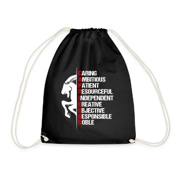 Signe stellaire Capricorne Symbole - Sac de sport léger - noir - Devant