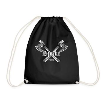 Strength in Old Norse - Germanic - Drawstring Bag - black - Front