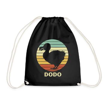 dodo - Drawstring Bag - black - Front