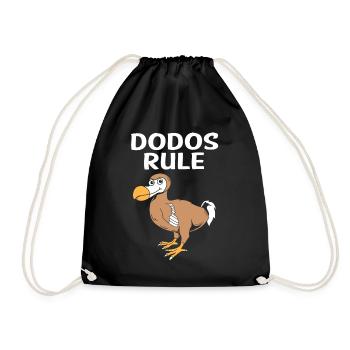 dodo - Drawstring Bag - black - Front