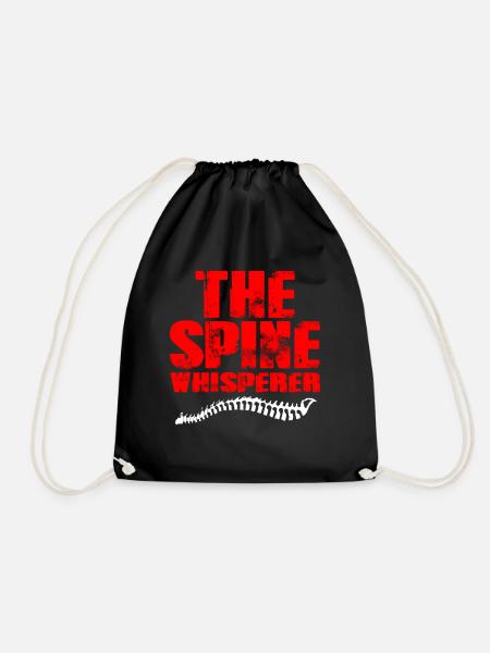 physiotherapist - Drawstring Bag - black