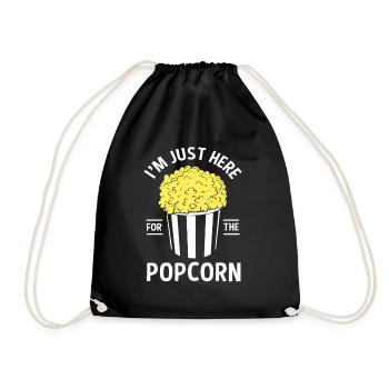 Popcorn Filmmaker - Drawstring Bag - black - Front