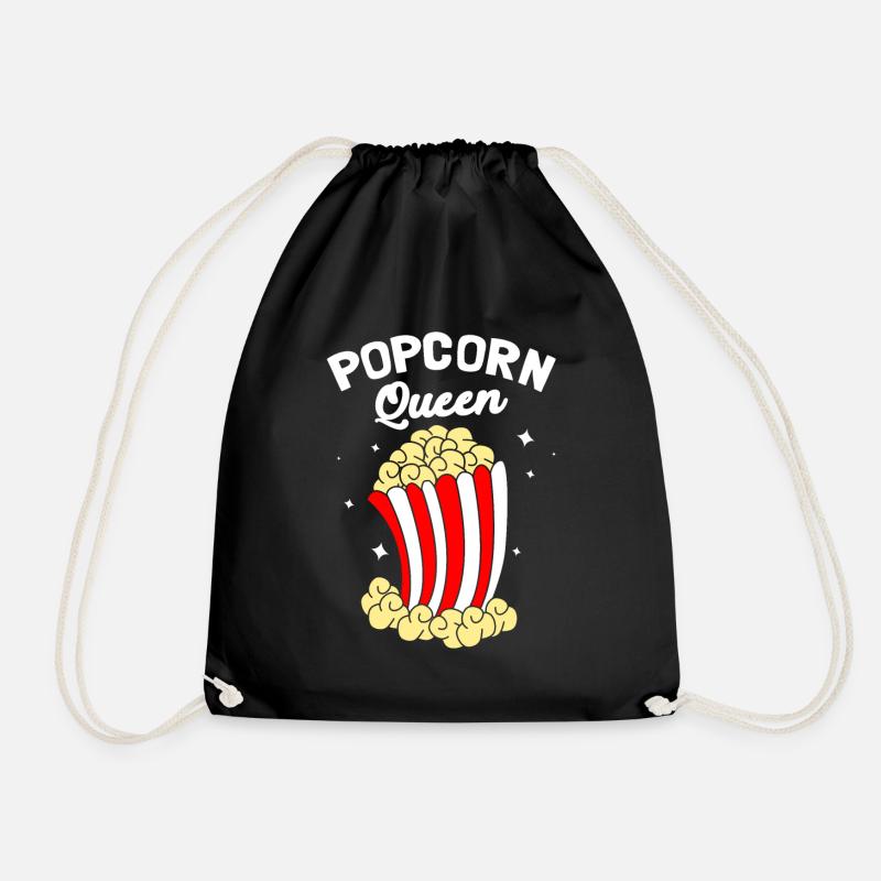 Popcorn - Turnbeutel - Schwarz