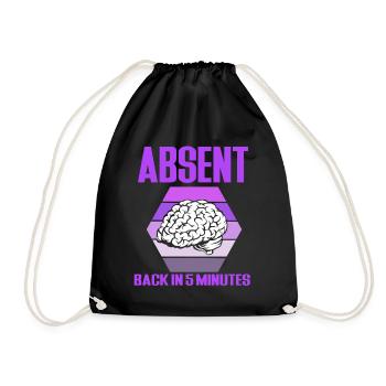 epilepsy - Drawstring Bag - black - Front