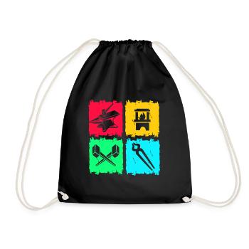 Blacksmith Anvil - Drawstring Bag - black - Front