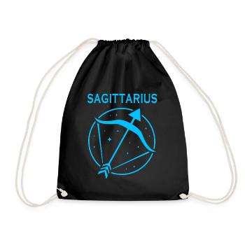 Signe du zodiaque Sagittaire - Sac de sport léger - noir - Devant