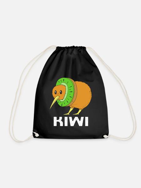 kiwi-vogel Kiwi Vogel - Turnbeutel - Schwarz