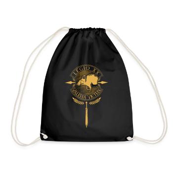 Legio XX Valeria Victrix - Légion romaine - Sac de sport léger - noir - Devant