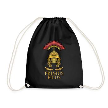 Römischer Legionär - Primus Pilus - Turnbeutel - Schwarz - Vorne