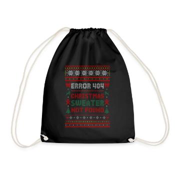Erreur 404 - Pull de Noël introuvable - Sac de sport léger - noir - Devant