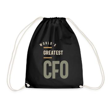 CFO Cadeau Drôle Titre d’emploi Profession - Sac de sport léger - noir - Devant