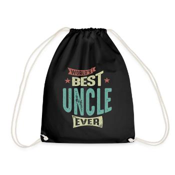 Homme Meilleur oncle jamais drôle Papa / Grand-père - Sac de sport léger - noir - Devant