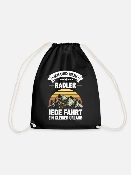 Radlader Ich und mein Radlader Fahrer Geschenk - Turnbeutel - Schwarz