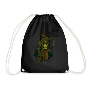 Le dieu égyptien Sobek - Sac de sport léger - noir - Devant