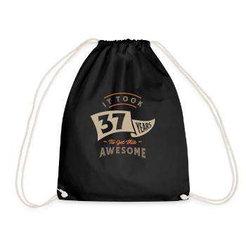 37th Birthday It Took 37 Years - Drawstring Bag - black - Front