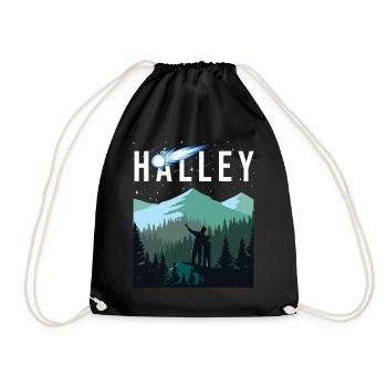 La comète de Halley Ciel nocturne Espace du système solaire - Sac de sport léger - noir - Devant