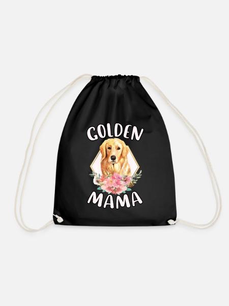 Golden Mama Mignon Drôle Golden Retriever Dog Lover - Sac de sport léger - noir