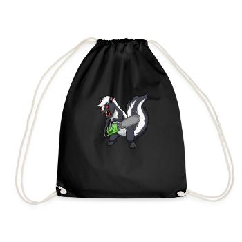 Monster Animals - Tronçonneuse Mouffette - Sac de sport léger - noir - Devant