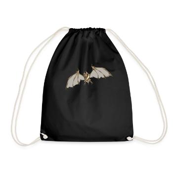 Monster Animals - Chauve-souris d’horreur - Sac de sport léger - noir - Devant